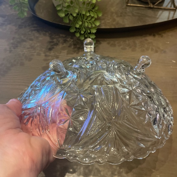 1940s anchor hocking footed bowl - Picture 3 of 6